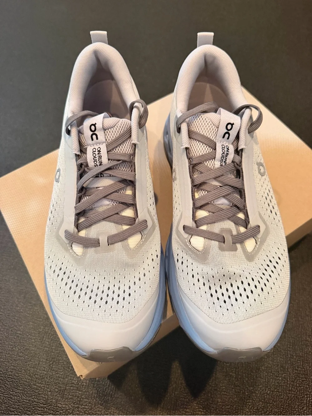 NEW On Cloudsurfer Trail 2 Women’s 11 Glacier Dust Trail Running Shoes
